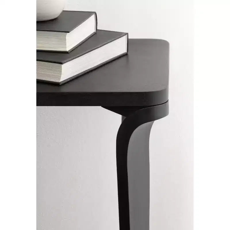 Table d'appoint en bois Escalon Kate and Laurel, 56x36x66 cm, Noir