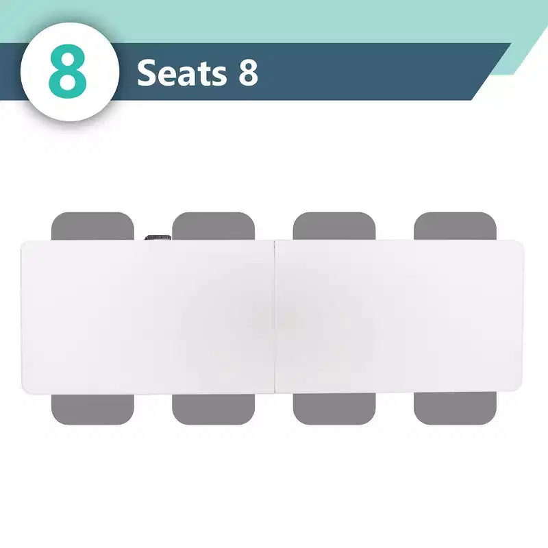 Table pliante Peakform Multipurpose Banquet en deux, légère et durable avec base sécurisée pour événements intérieurs et extérieurs, 8 pieds, blanche