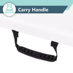 Table pliante Peakform Multipurpose Banquet en deux, légère et durable avec base sécurisée pour événements intérieurs et extérieurs, 8 pieds, blanche