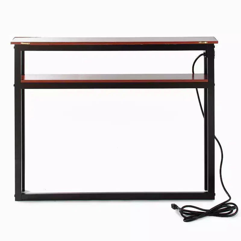 Table d'appoint fine Lakeside Collection avec ports USB et prises de courant intégrés pour l'intérieur