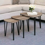 Collection Lakeside – Lot de 3 tables basses gigognes –