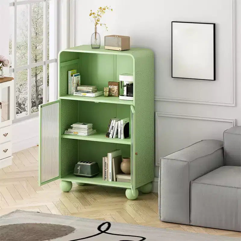 Meuble de rangement de salle de bain au sol, buffet de cuisine en bois avec portes vitrées, meuble de rangement autonome pour salle de bain, salon, entrée