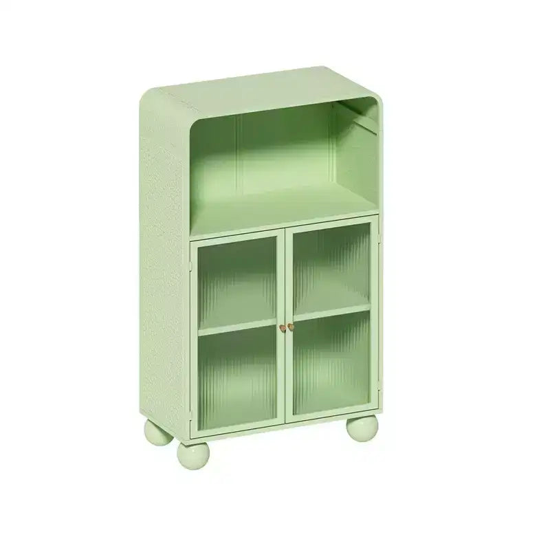 Meuble de rangement de salle de bain au sol, buffet de cuisine en bois avec portes vitrées, meuble de rangement autonome pour salle de bain, salon, entrée