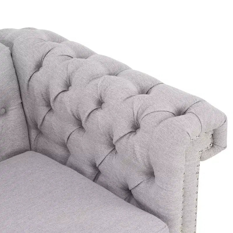Canapé 3 places Christopher Knight Home Parkhurst avec garniture cloutée