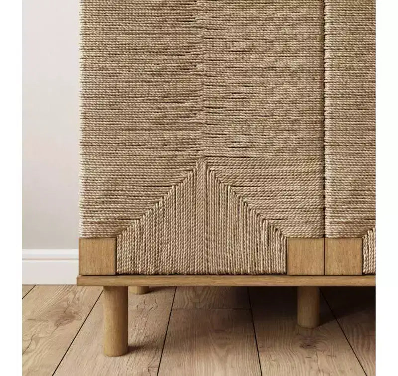 Nathan James Lot de 4 consoles Beacon en jonc de mer avec portes