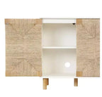 Nathan James Lot de 4 consoles Beacon en jonc de mer avec portes