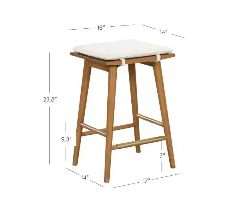 Nathan James Lot de 4 tabourets de bar Barker en bouclette, hauteur comptoir