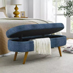 Banc de rangement multifonctionnel en bois et fausse fourrure Lvan de Christopher Knight Home