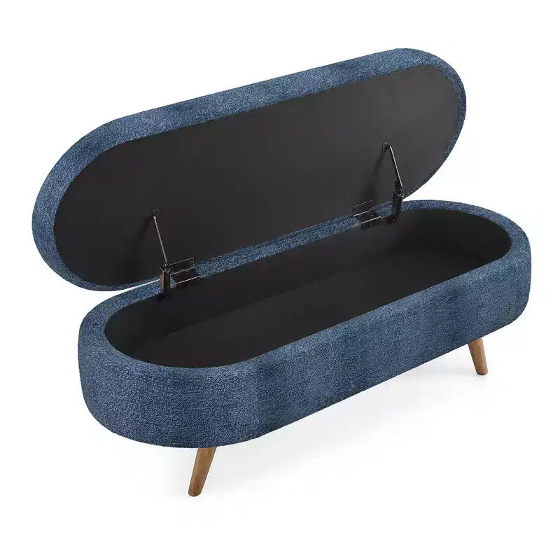 Banc de rangement multifonctionnel en bois et fausse fourrure Lvan de Christopher Knight Home