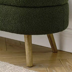 Banc de rangement multifonctionnel en bois et fausse fourrure Lvan de Christopher Knight Home