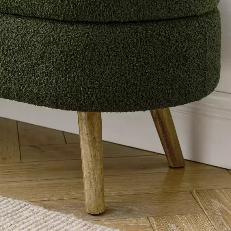 Banc de rangement multifonctionnel en bois et fausse fourrure Lvan de Christopher Knight Home