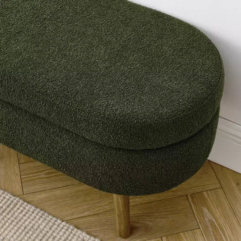 Banc de rangement multifonctionnel en bois et fausse fourrure Lvan de Christopher Knight Home