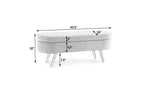 Banc de rangement multifonctionnel en bois et fausse fourrure Lvan de Christopher Knight Home