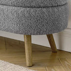 Banc de rangement multifonctionnel en bois et fausse fourrure Lvan de Christopher Knight Home