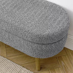 Banc de rangement multifonctionnel en bois et fausse fourrure Lvan de Christopher Knight Home