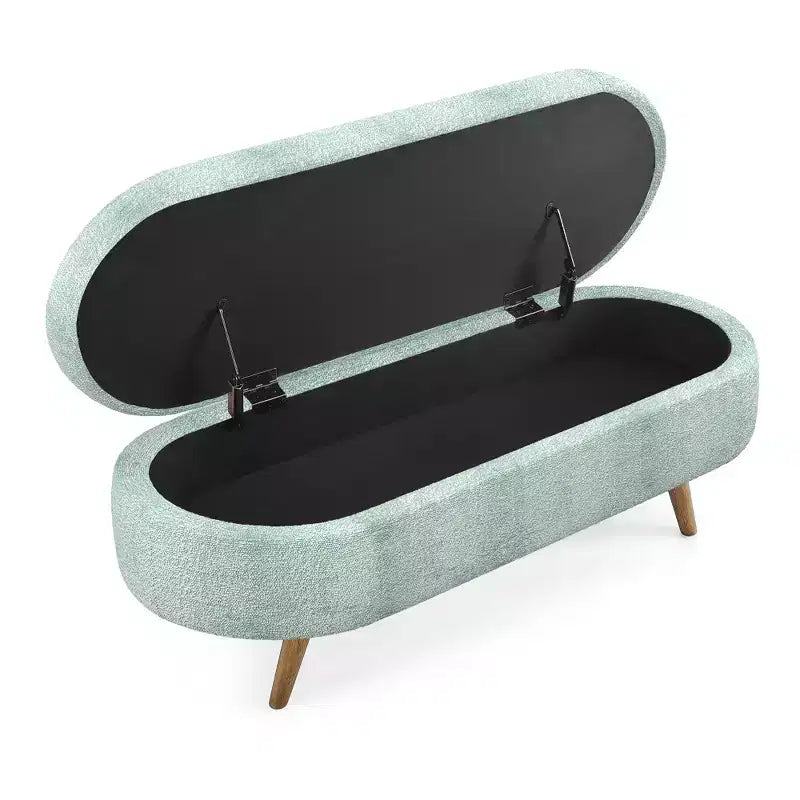 Banc de rangement multifonctionnel en bois et fausse fourrure Lvan de Christopher Knight Home