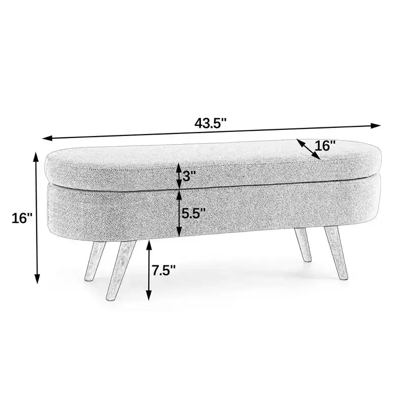 Banc de rangement multifonctionnel en bois et fausse fourrure Lvan de Christopher Knight Home