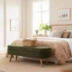 Banc de rangement multifonctionnel en bois et fausse fourrure Lvan de Christopher Knight Home