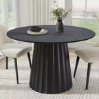Table de salle à manger ronde moderne Dovelina Table de cuisine en bois