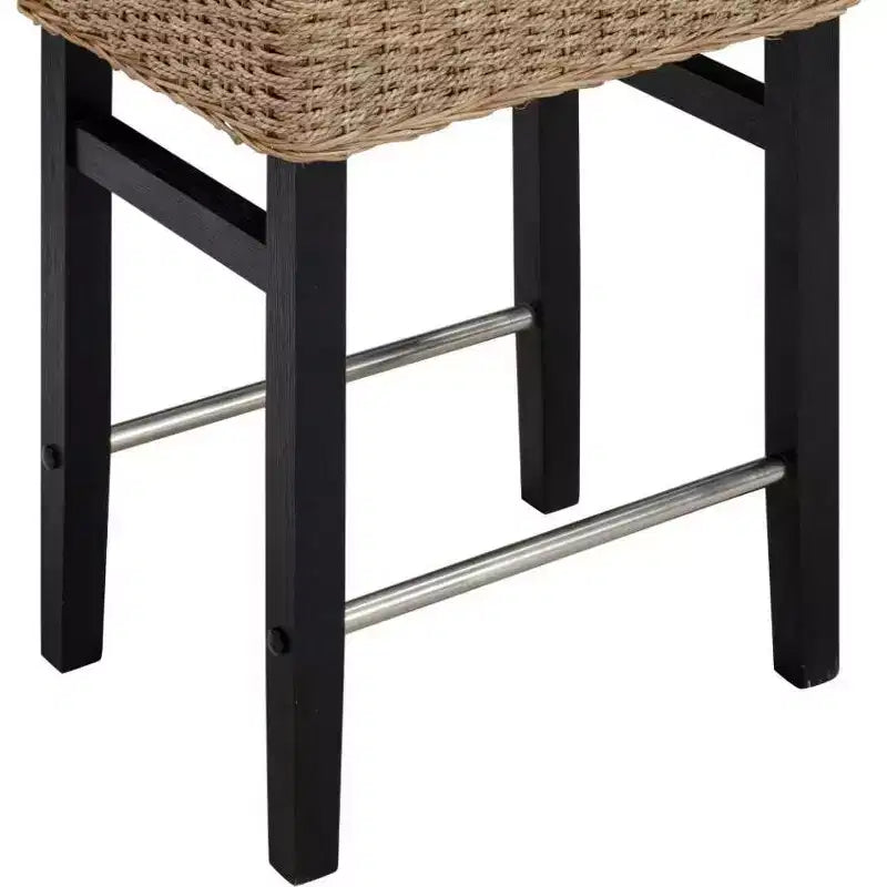 Nathan James Lot de 2 tabourets de bar hauteur comptoir Harvey en jonc de mer