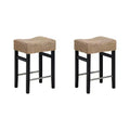 Nathan James Set of 2 Harvey Seagrass Counter Height Barstools