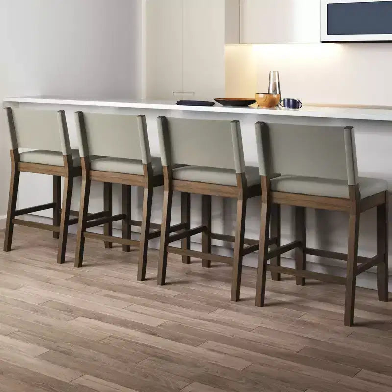 Nathan James Linus Ensemble de 4 tabourets de bar hauteur comptoir