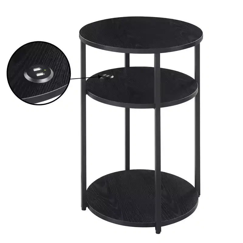 Table d'appoint à 3 niveaux Breighton Home Samuel