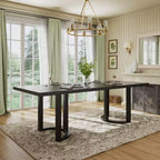 Christopher Knight Home Evat 95 Rubberwood Modern 8 Seater Rectangle Dining Table, Black