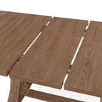Christopher Knight Home Lorin 78.74 Table à Manger Rectangulaire Extensible Rustique sur Piédestal en Bois d'Hévéa