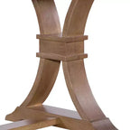 Christopher Knight Home Lorin 78.74 Table à Manger Rectangulaire Extensible Rustique sur Piédestal en Bois d'Hévéa