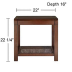 55 Downing Street Powell 22 Table d'appoint large en bois brun