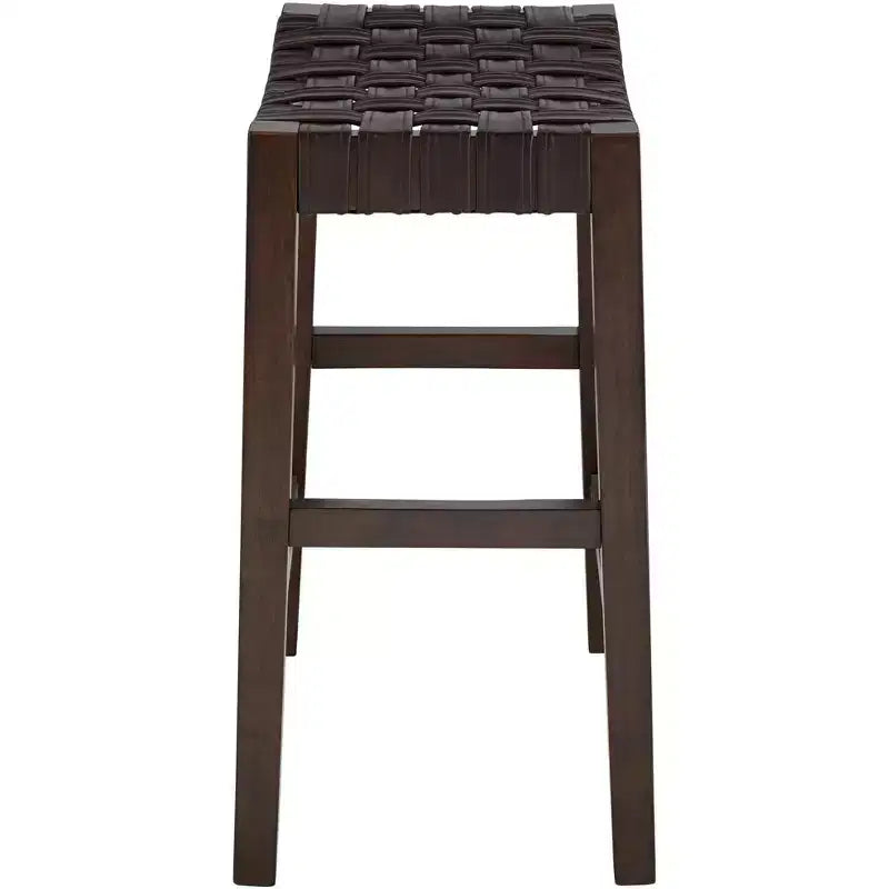 55 Downing Street Moran Tabouret de bar en cuir marron 25 1/2 po