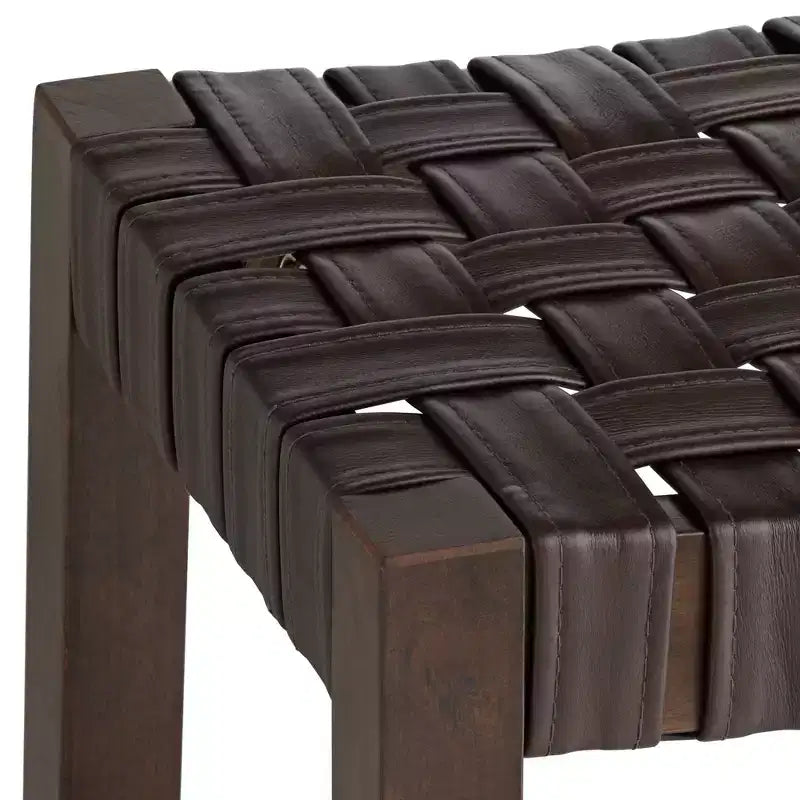 55 Downing Street Moran Tabouret de bar en cuir marron 25 1/2 po