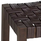 55 Downing Street Moran Tabouret de bar en cuir marron 25 1/2 po