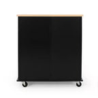 Chariot de Cuisine Contemporain avec Roulettes et 2 Tiroirs GDFStudio Yohaan