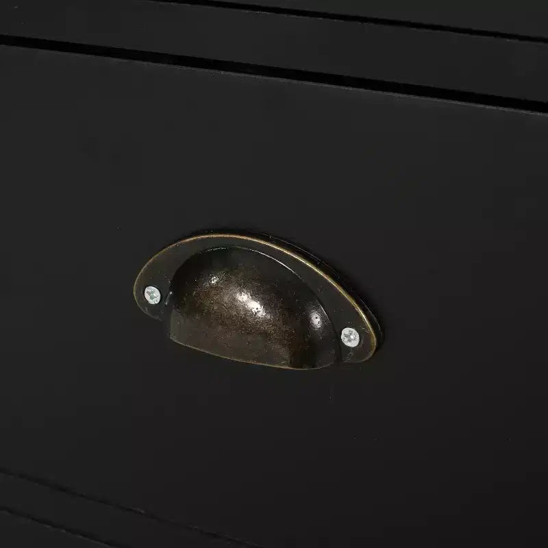 Chariot de Cuisine Contemporain avec Roulettes et 2 Tiroirs GDFStudio Yohaan