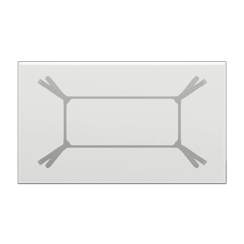 Table de salle à manger rectangulaire du milieu du siècle avec plateau en noyer foncé / verre / verre fumé et pieds effilés – 6 places
