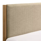 Ensemble de chambre à coucher Roundhill Furniture Vichy 3 pièces en hévéa, lit plateforme avec deux tables de chevet