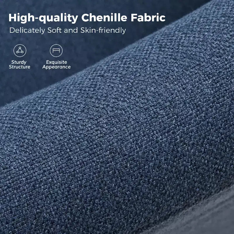 Fauteuil pivotant déhoussable Bernhard avec tissu texturé et accoudoirs évasés | HULALA HOME