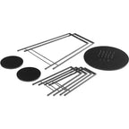 VECELO Ensemble table et 2 chaises de salle à manger, table ronde et chaises modernes hauteur comptoir pour cuisine