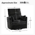 Fauteuil inclinable, pivotant et berçant Julius 38 Power Nursery avec port USB | HULALA HOME