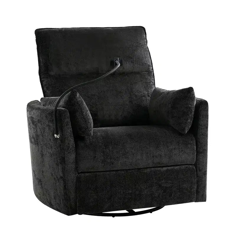 Julius 38 Power Rocking Swivel Nursery Recliner with USB | HULALA HOME