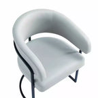 Lot de 6 chaises de salle à manger modernes rembourrées en similicuir Augusta de Manhattan Comfort