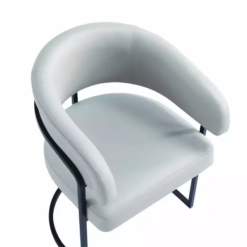 Lot de 6 chaises de salle à manger modernes rembourrées en similicuir Augusta de Manhattan Comfort