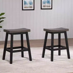 Brassex Lot de 2 tabourets de bar hauteur comptoir Ashanti