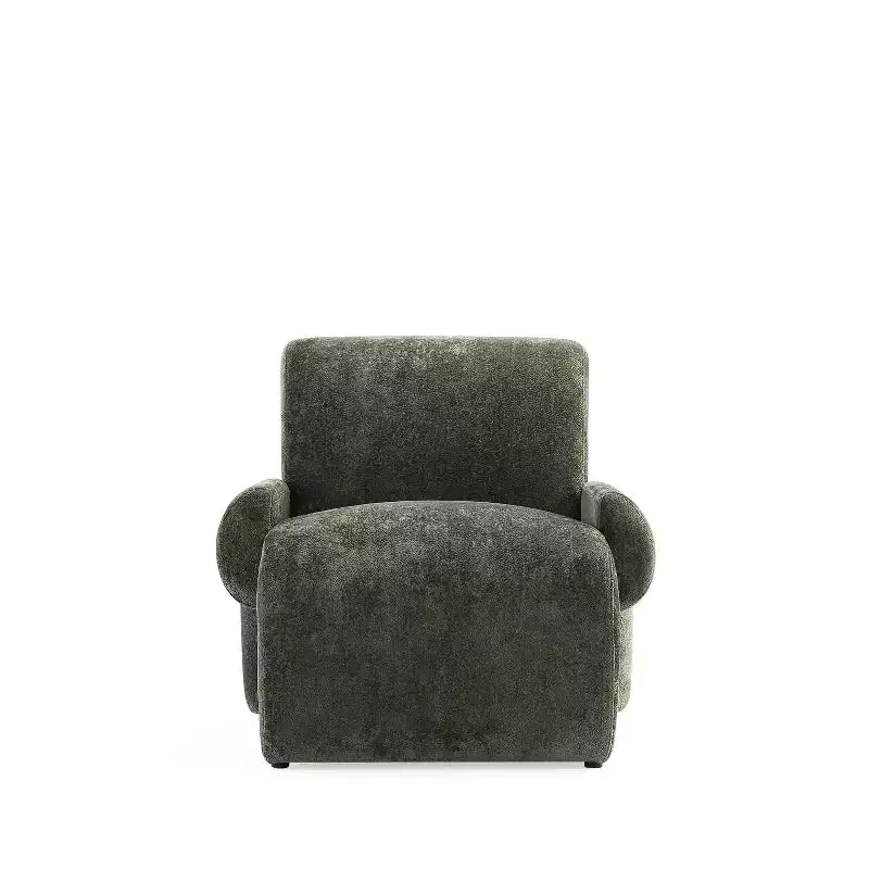 Chaise d'appoint moderne rembourrée en chenille Verandah Manhattan Comfort