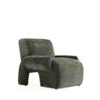 Chaise d'appoint moderne rembourrée en chenille Verandah Manhattan Comfort