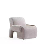 Chaise d'appoint moderne rembourrée en chenille Verandah Manhattan Comfort