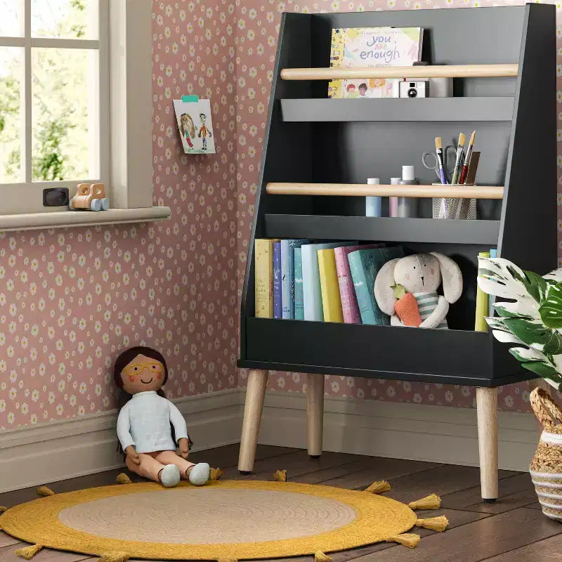 Étagère à livres moderne à trois niveaux pour enfants - Pillowfort