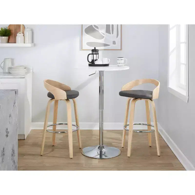 Lot de 2 tabourets de bar pivotants Grotto 76 cm LumiSource
